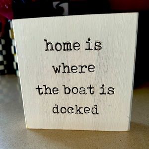 Mud Pie Boat Wood Block